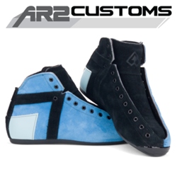 AR2 Custom Sky Blue Suede Baby Blue Black Suede